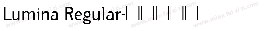 Lumina Regular字体转换